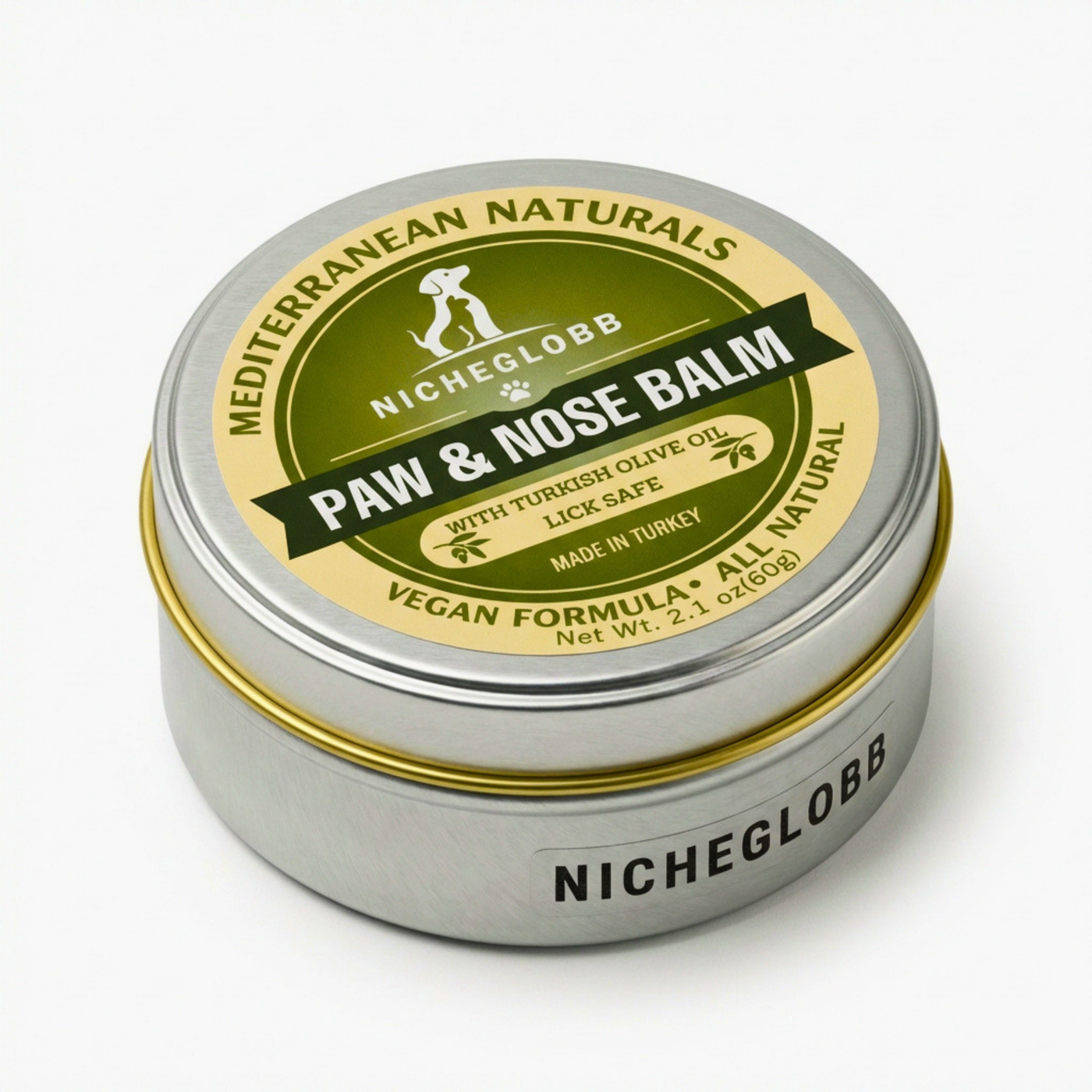 NICHEGLOBB Mediterranean Olive Paw & Nose Balm