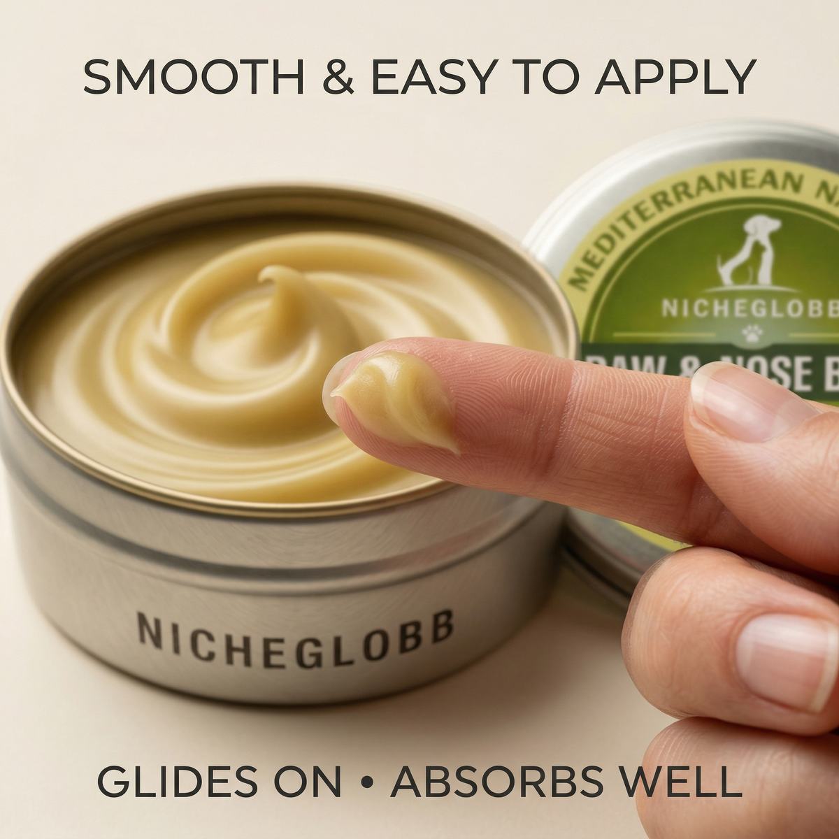 NICHEGLOBB Mediterranean Olive Paw & Nose Balm