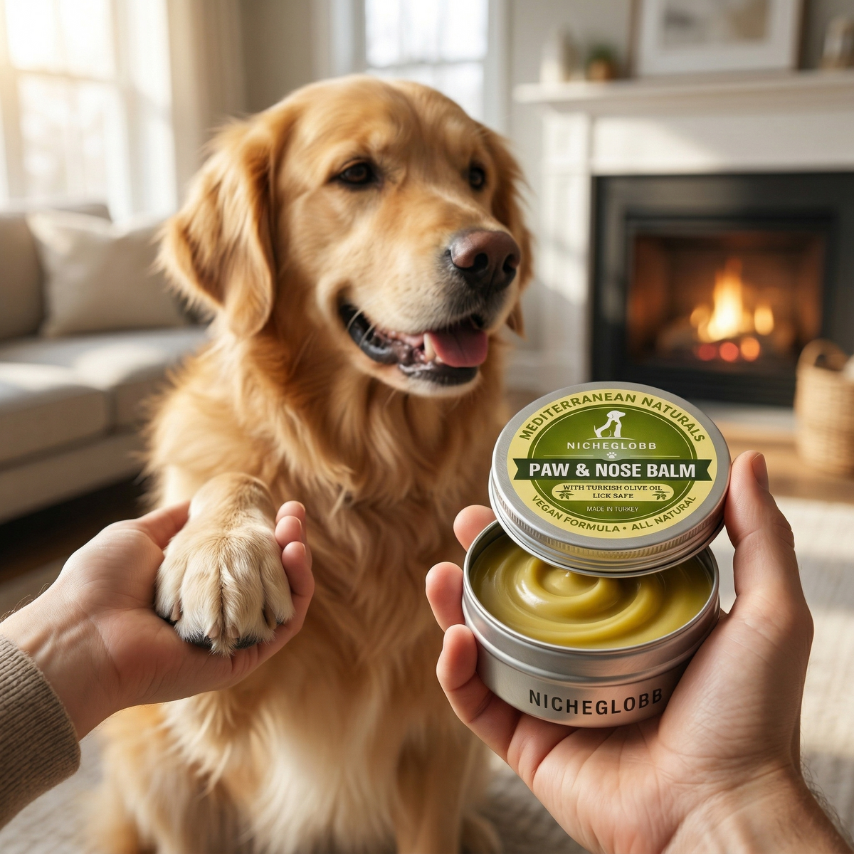 NICHEGLOBB Mediterranean Olive Paw & Nose Balm